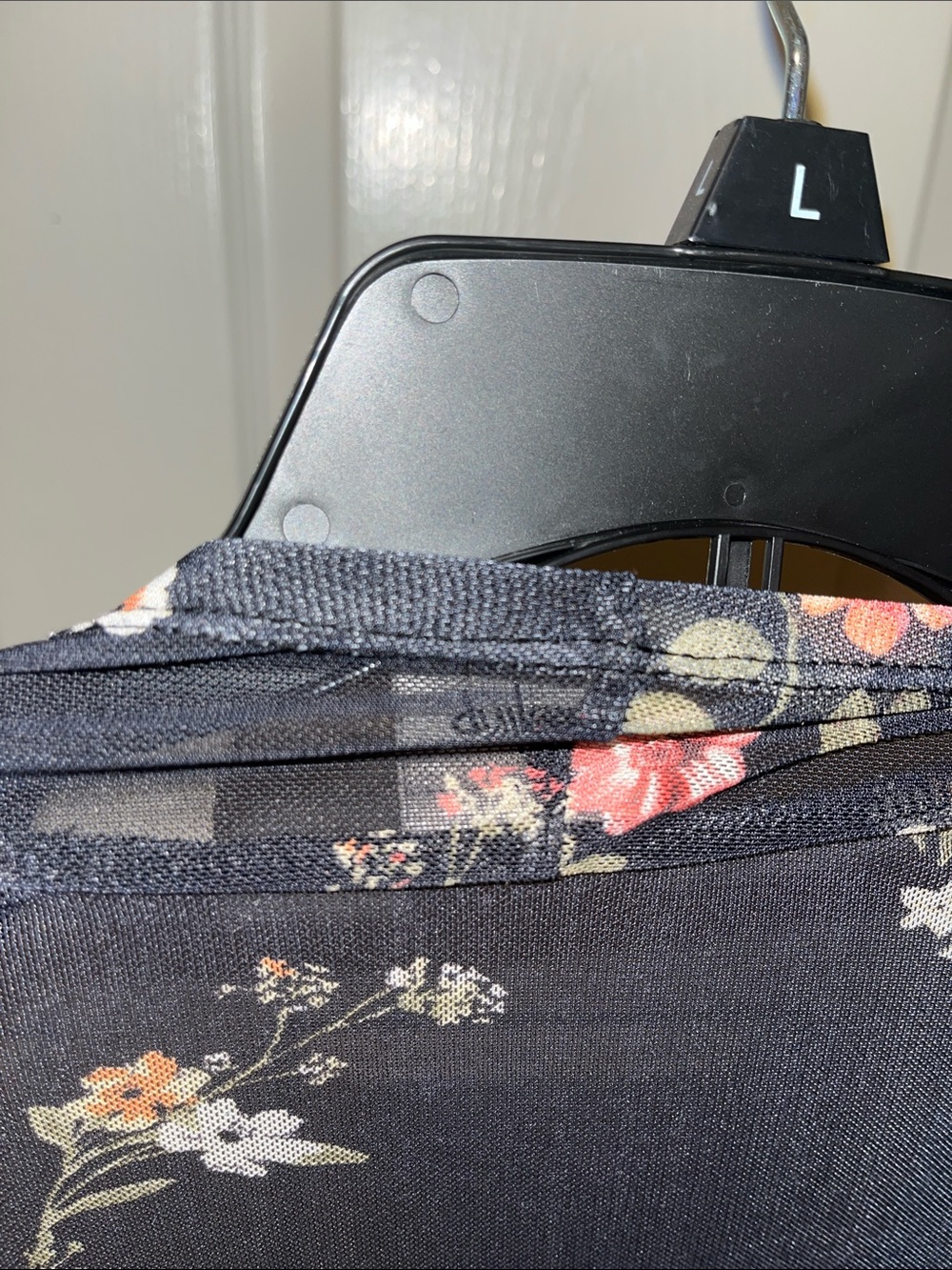 Daytrip Black Floral Sheer Duster Kimono - Picture 7 of 8